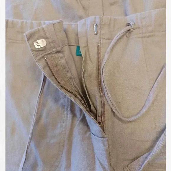 La Redoute Linen Blend Sand Colour Wide Leg Pants  Size 12 - Picture 6 of 10